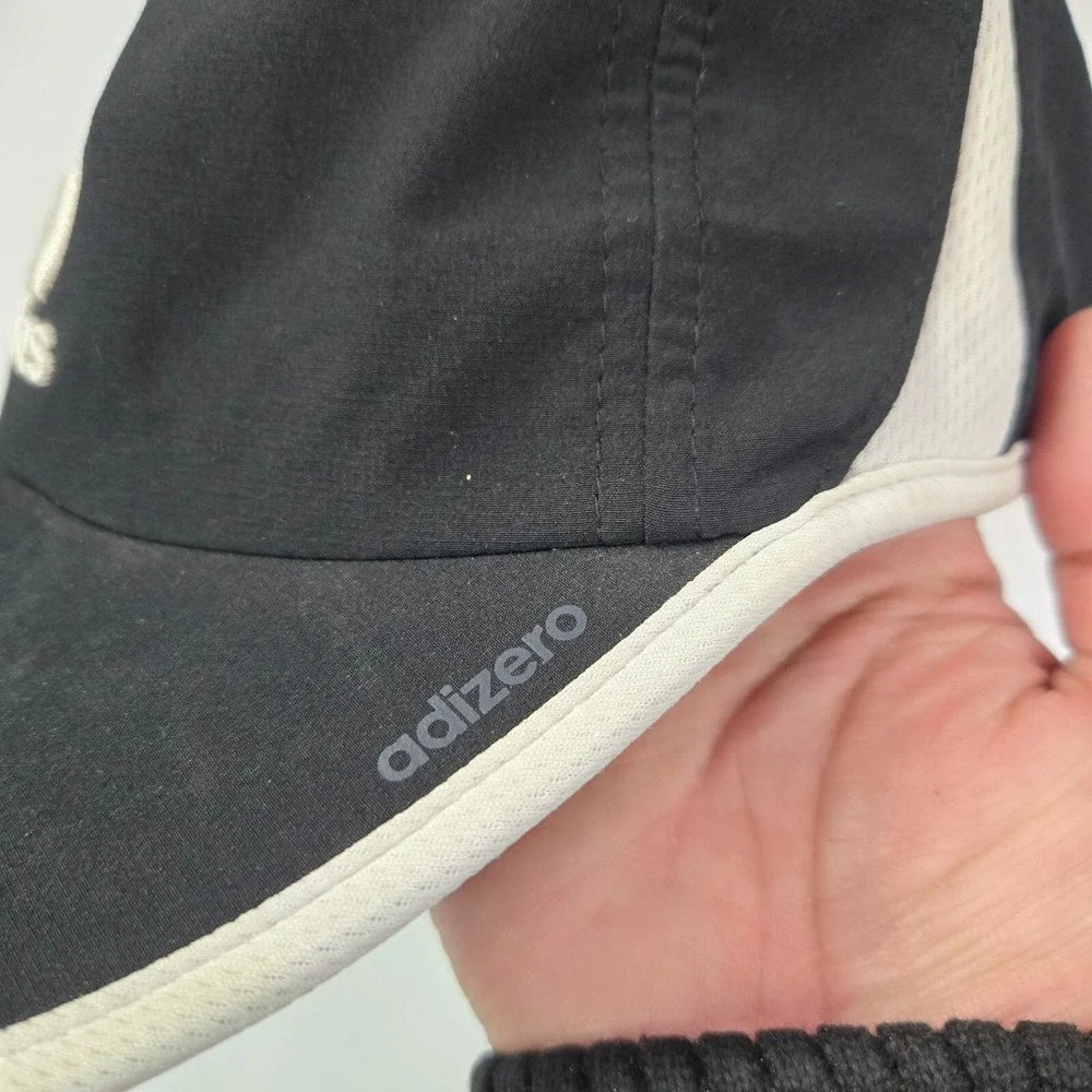 Adidas Men Hat One Size Black Baseball Cap‎ Climacool Adizero Logo Adjustable